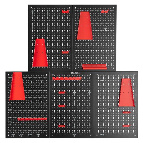 Panneaux Perforés Pour Rangement D'outils 5 Pièces En Acier