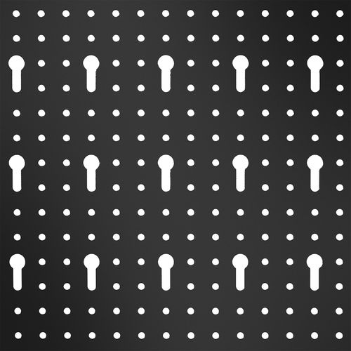 Panneaux Perforés Pour Rangement D'outils 5 Pièces En Acier