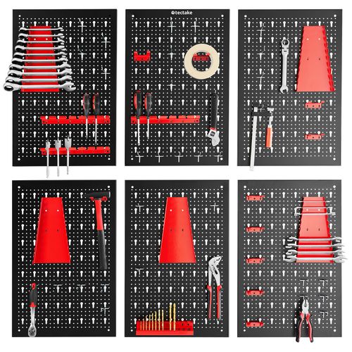 Panneaux Perforés Pour Rangement D'outils 6 Pièces En Acier
