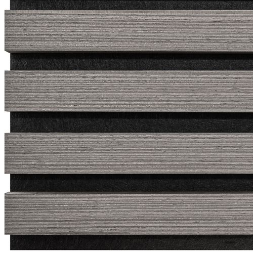 Lot De 2 Panneaux Acoustiques 60 X 120 X 2,1 Cm Chêne Gris Clair