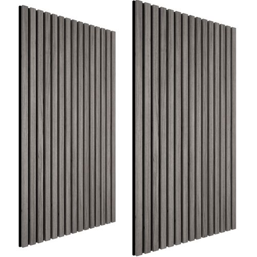 Lot De 2 Panneaux Acoustiques 60 X 120 X 2,1 Cm Chêne Gris Clair