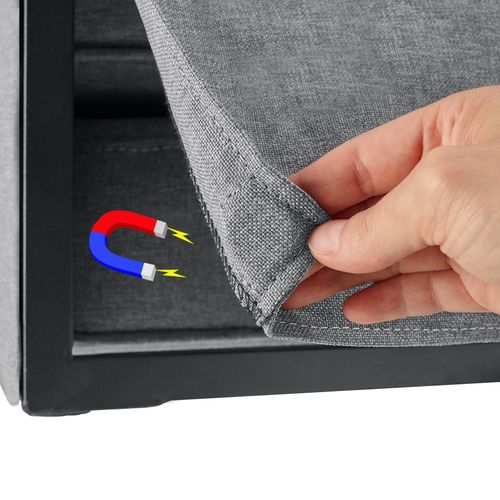 Chaise Transformable 4-en-1 Dossier Réglable En 6 Positions Gris Clair