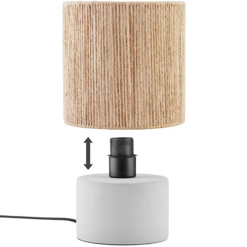 Lampe De Chevet Style Bohème 60w Avec Fibre Naturelle