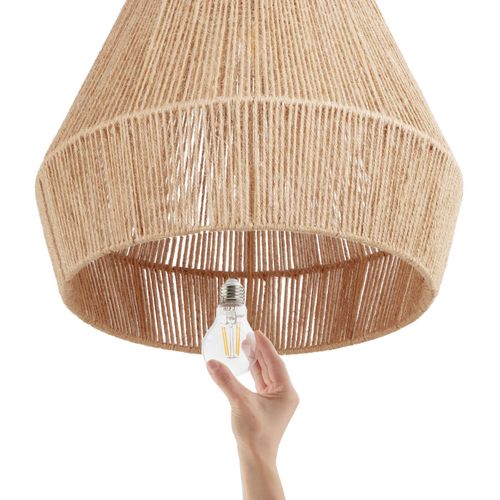 Suspension Au Style Bohème 40w Avec Fibre De Jute Naturelle