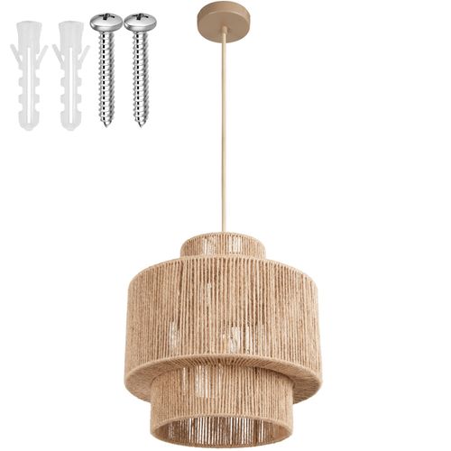 Suspension Au Style Bohème 40w Fibre Durable Et Naturelle