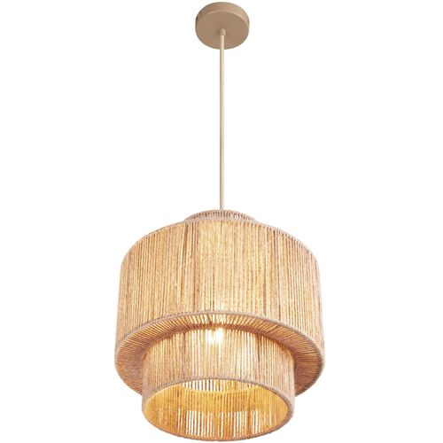 Suspension Au Style Bohème 40w Fibre Durable Et Naturelle
