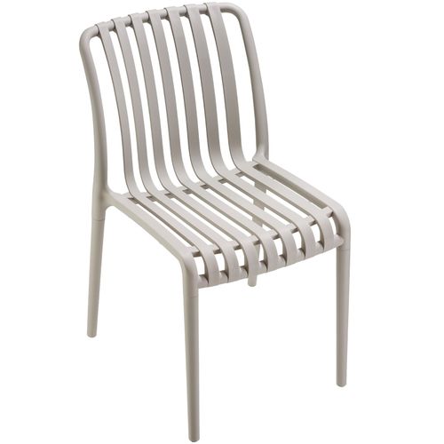 Chaises De Jardin Résistant Aux Intempéries Et Aux Uv Taupe Ensemble De 6 Pièces