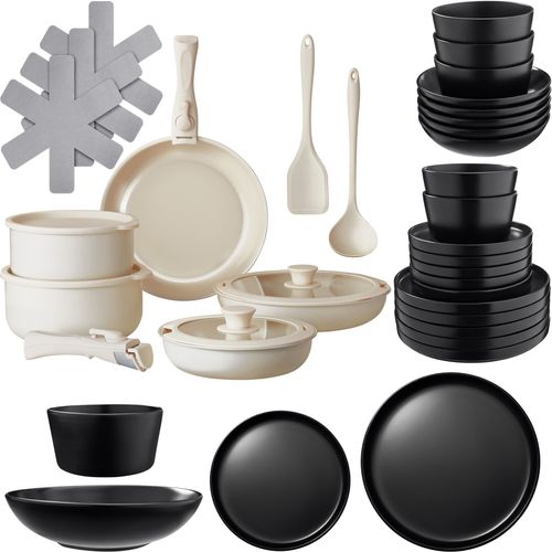 Ensemble De Vaisselle Pour 6 Personnes Avec Kit De Cuisine