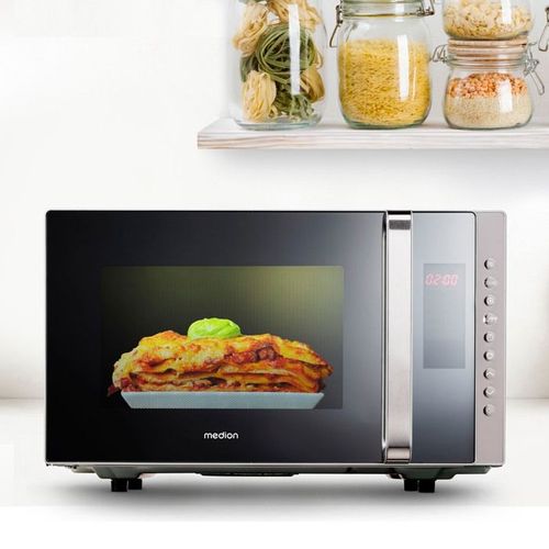 Micro-ondes Combiné  Md17495 - 23l - 800w - 1200w Grill - Pose Libre - Argent