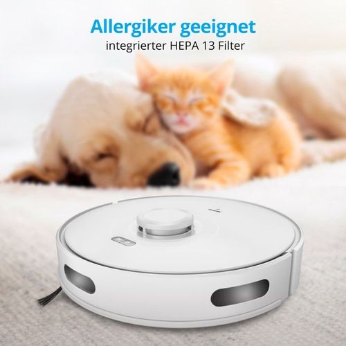 Aspirateur Laveur Robot X10 Sw - Md11782 - 120 Min - 2700 Pa - 400 Ml - Blanc