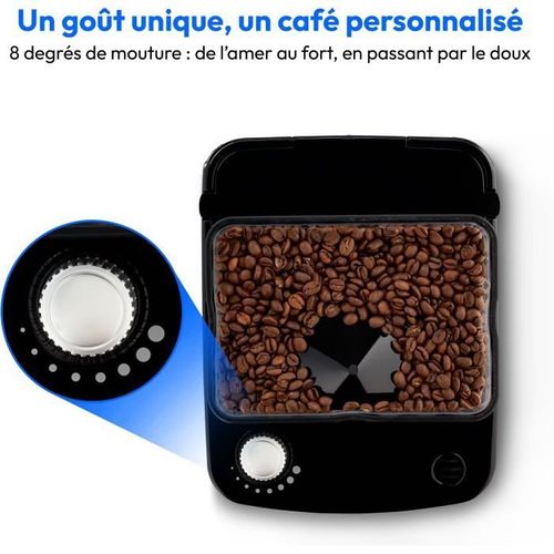 Cafetiere Filtre Digitale Isotherme Avec Broyeur - 1000w - 1,0l - Silver