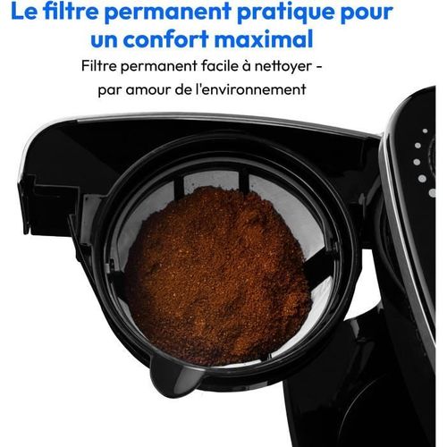Cafetiere Filtre Digitale Isotherme Avec Broyeur - 1000w - 1,0l - Silver