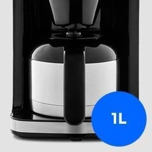 Cafetiere Filtre Digitale Isotherme Avec Broyeur - 1000w - 1,0l - Silver