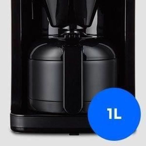 Cafetiere Filtre Digitale Isotherme Avec Broyeur - 1000w - 1,0l - Noir