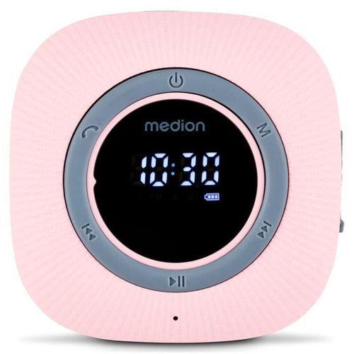 Radio De Douche - Fm - Bluetooth - Ipx6 - Ventouse De Fixation - Rose