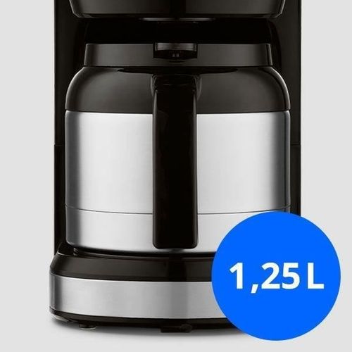 Cafetiere Filtre Digitale Isotherme - 900w - 1,2l - Silver