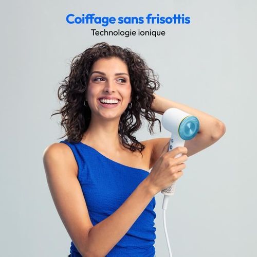 Seche-cheveux - Md19983 - 1600 W - 2 Vitesses - 85°c - Design LED - Blanc
