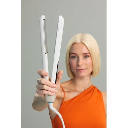 Md19925 Fer à Lisser 56 W, 5 Réglages 165–210°c, Céramique - tourmaline, Blanc