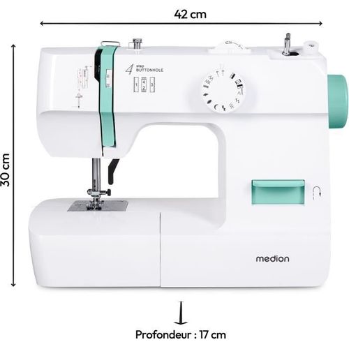 Machine à Coudre - Sm 70 - 71w - 12 Points - 700 Tr/min – LED - Turquoise