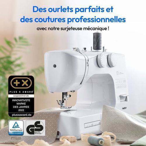 Machine à Coudre - Sm 60 - 62w - 24 Points + Points Doubles - 700 Tr/min - LED - Blanc