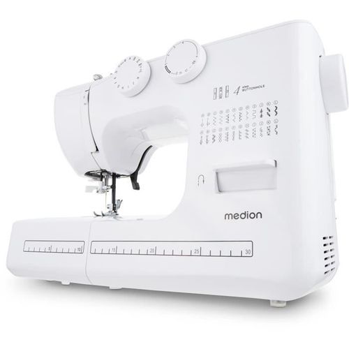 Machine à Coudre - Sm 60 - 62w - 24 Points + Points Doubles - 700 Tr/min - LED - Blanc