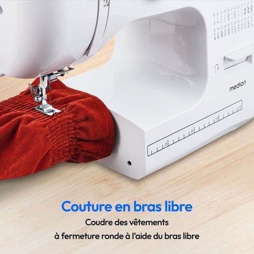 Machine à Coudre - Sm 60 - 62w - 24 Points + Points Doubles - 700 Tr/min - LED - Blanc