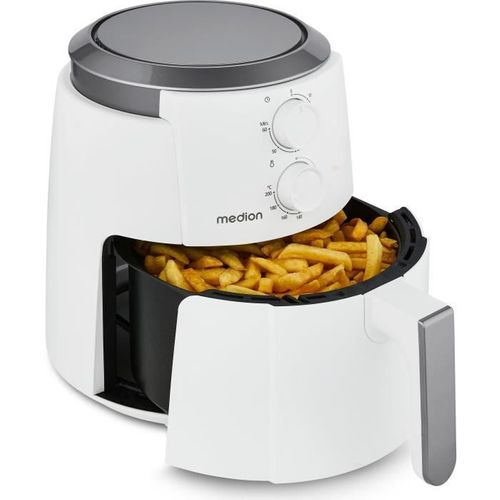 Friteuse à Air Chaud - Md13020 - Airfryer - 1500 Watts - Minuterie 60 Min - Jusqu'a 200°c - 4,7 L