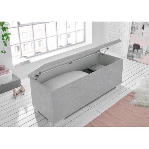 Bout De Lit Avec Coffre De Rangement - Gris