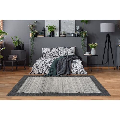 Tapis Imprimé à Poils Courts "phoenix" Gris 120 X 170 Cm