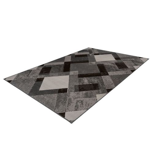 Tapis Rétro à Poils Courts "esperanto I" Taupe 80 X 150 Cm