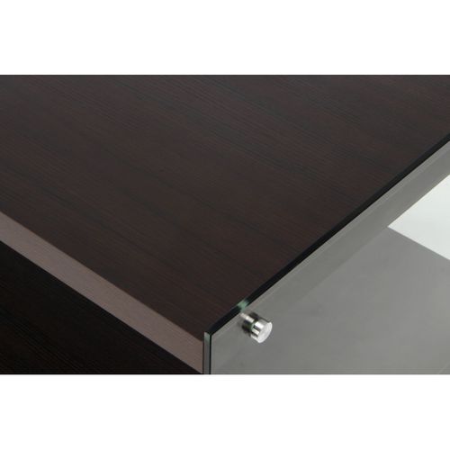 Meuble TV Design "elementary" 120cm Marron Foncé