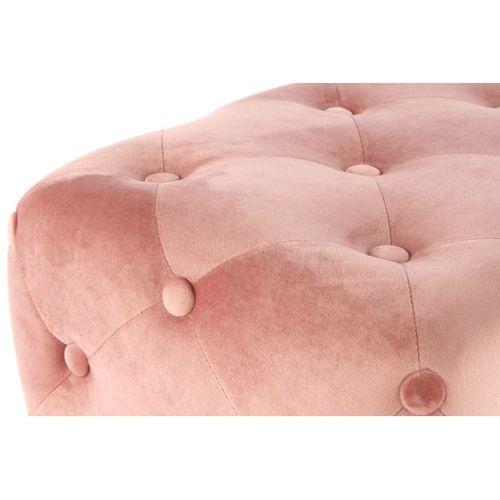 Tabouret En Velours "piano" 60cm Rose