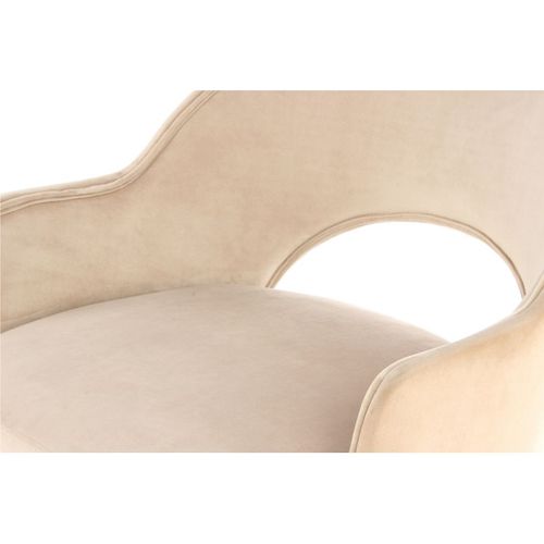 Lot De 2 Chaises En Velours "joris" 77cm Champagne