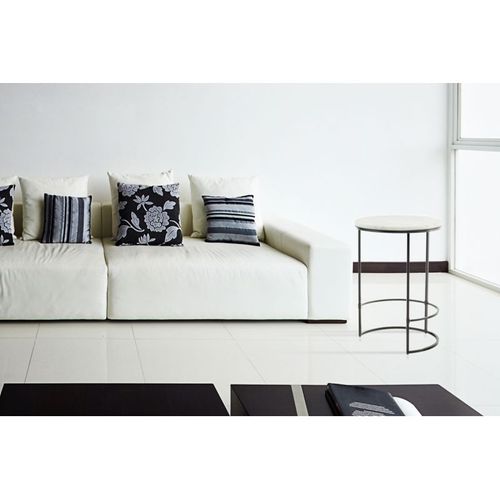 Table D'appoint En Marbre "louis" 64cm Blanc