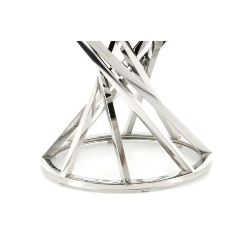 Tabouret Design "wesley" 49cm Gris et Argent