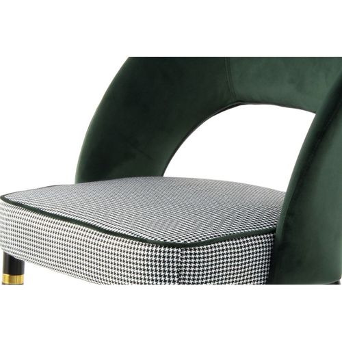 Lot De 2 Chaises En Velours "courtney" 83cm Vert et Or