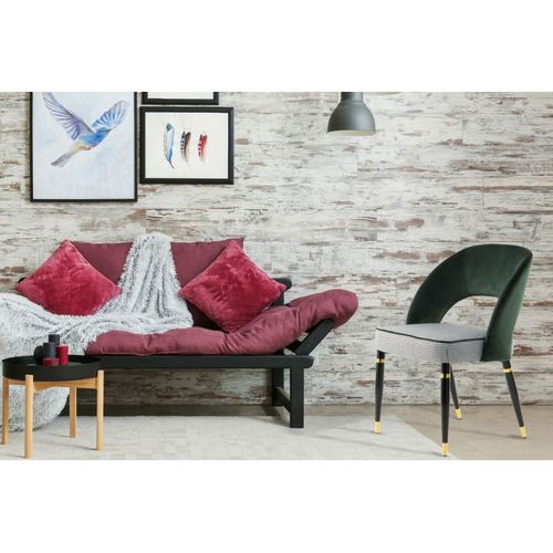 Lot De 2 Chaises En Velours "courtney" 83cm Vert et Or