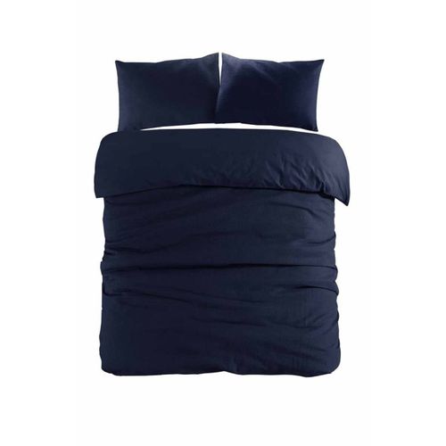 Parure De Lit 2 Pièces "carla" 140x200cm Bleu