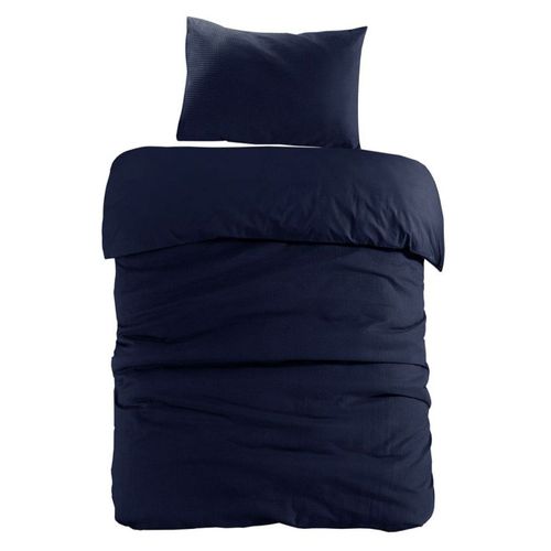 Parure De Lit 2 Pièces "carla" 140x200cm Bleu