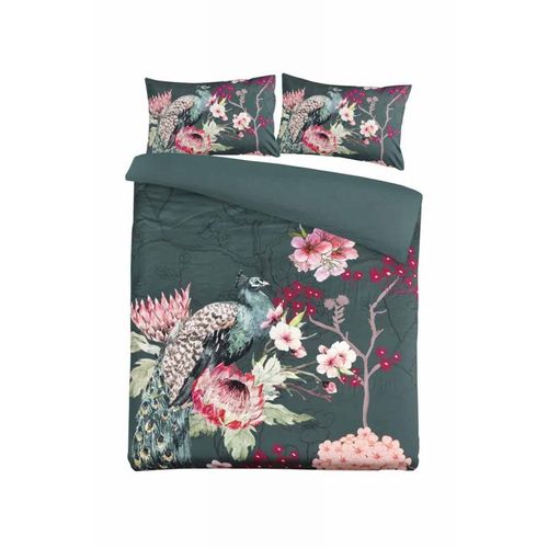 Parure De Lit 2 Pièces "blossom" 140x200cm Vert