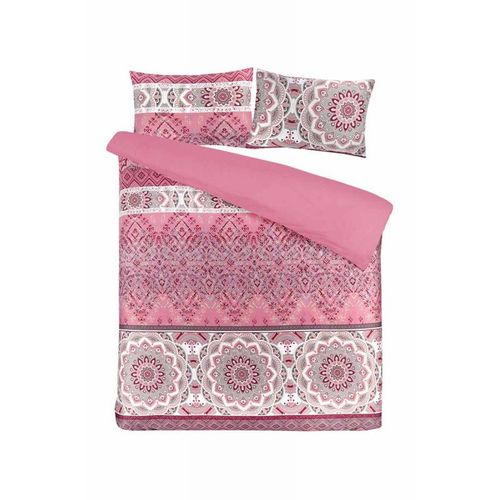 Parure De Lit 2 Pièces "alegra" 140x200cm Rose