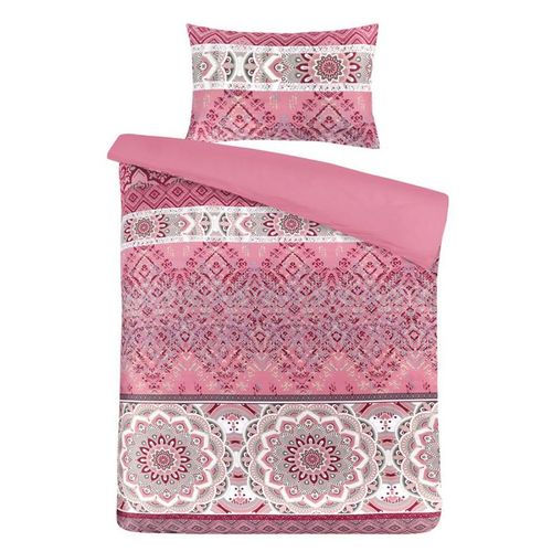 Parure De Lit 2 Pièces "alegra" 140x200cm Rose