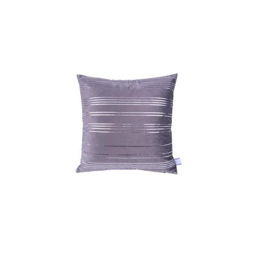 Ensemble Coussin et Plaid "prisma Iii" 130x170cm Gris