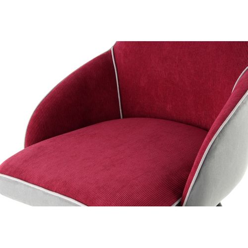 Chaise Déco "carol" 87cm Rouge