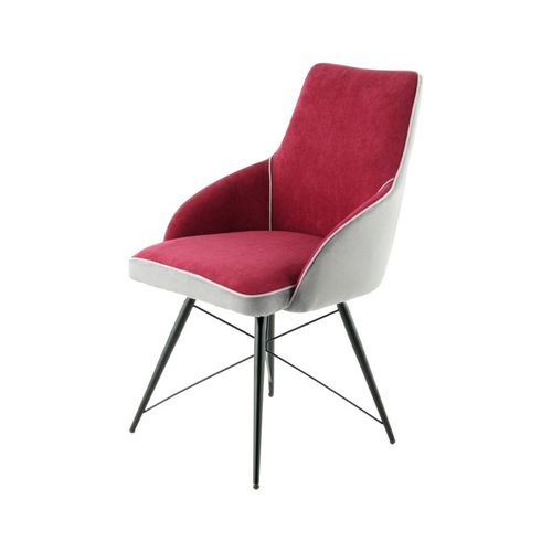 Chaise Déco "carol" 87cm Rouge