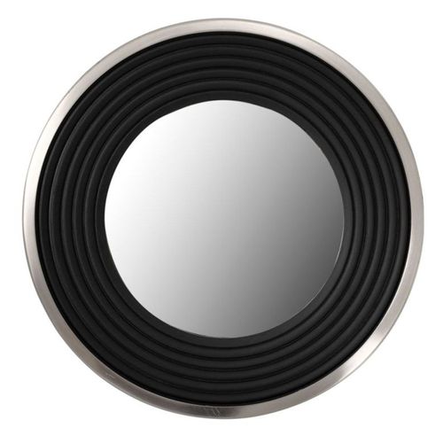 Miroir Mural Design "eleganca" 51cm Argent et Noir