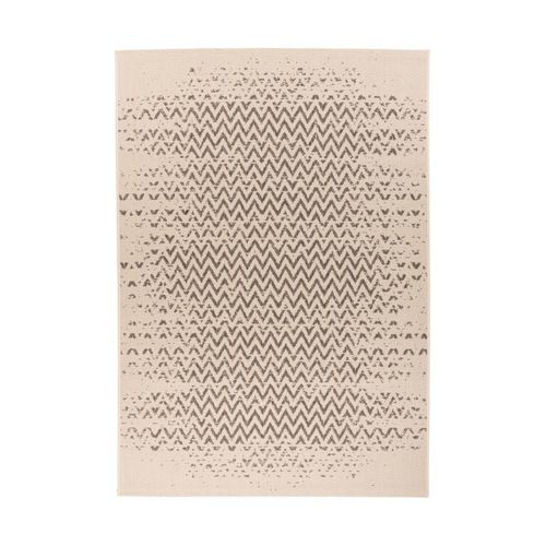 Tapis Tissé à Poils Plats "splash" Crème 120 X 170 Cm