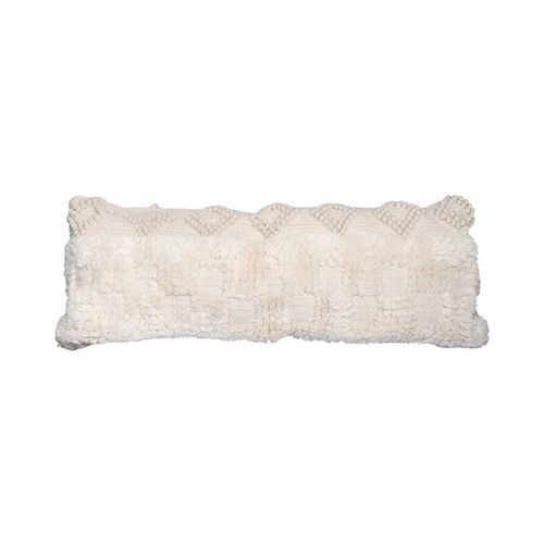 Coussin Tissé à La Main "bohist" 35x95cm Naturel