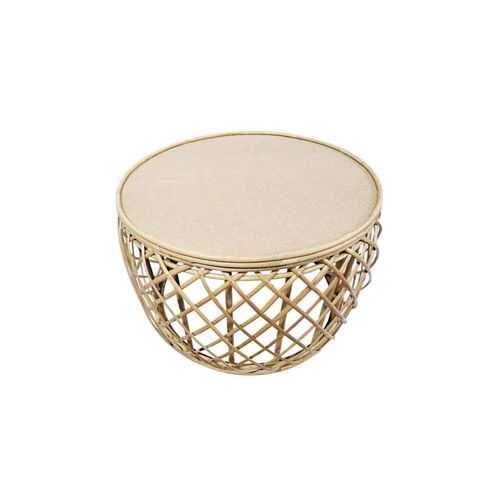 Table D'appoint En Rotin "massa" 60cm Naturel
