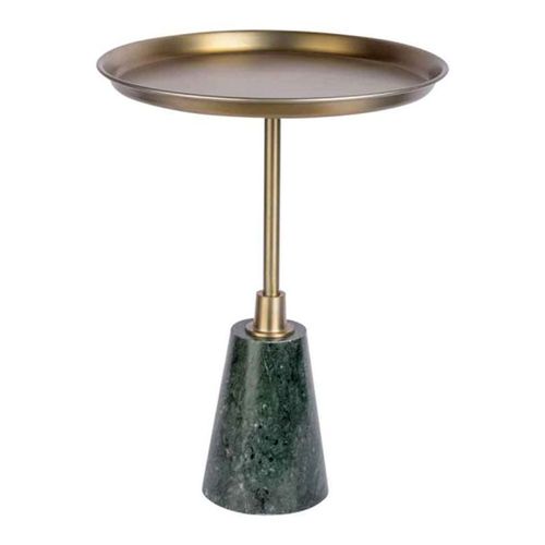 Table D'appoint Design "grant" 51cm Noir et Or